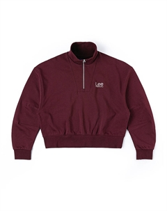 Бордовый женский свитшот Lee