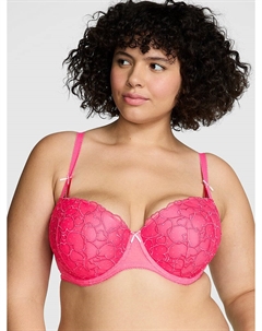 Бюстгальтер-Балконет пуш-ап Wink, heart embroidery double bubble Pink wink