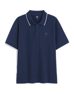 Унисекс поло, синий Gap