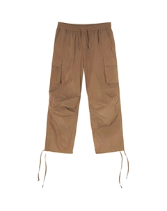 Широкие брюки карго на шнурке, коричневый Msgm