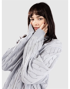 Кардиган Carter Strickjacke, blue fog garment dyed Carhartt wip