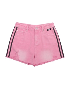 Женские джинсовые шорты светло-розовые Nerdy