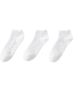 Женские носки щиколотки 3 штуки белые Uniqlo