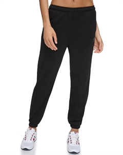 Женские флисовые джоггеры с монохромной нашивкой-логотипом, Black Tommy hilfiger