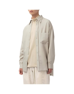 Рубашка унисекс бежевая Uniqlo