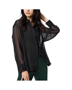 Женская черная рубашка Uniqlo