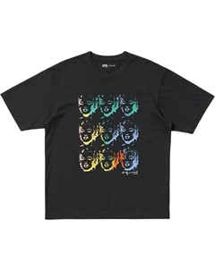 Футболка унисекс черная Uniqlo