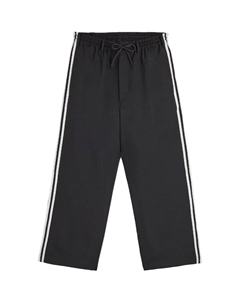 Брюки Y 3 с боковой полосой и шнурком, черный Y-3