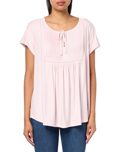 Женская блузка в крестьянском стиле с защипами, Ballerina Pink Tommy hilfiger