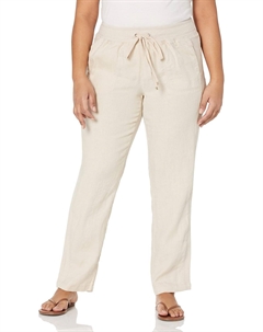 Женские повседневные базовые легкие льняные брюки, Pebble Tommy hilfiger