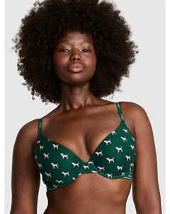 Носите везде бюстгальтер пуш-ап, logo cotton jaguar green dog print Pink wear everywhere