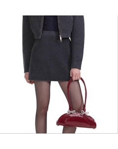 Повседневная короткая юбка Women's, темно-серый Self-portrait