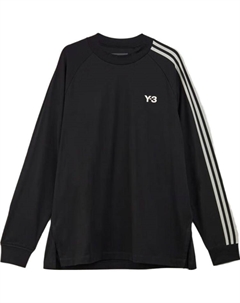 Свитшот с логотипом и 3 полосками, черный Y-3