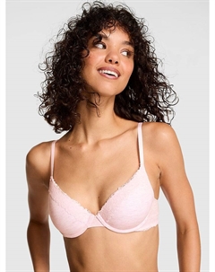 Носите везде бюстгальтер пуш-ап, cotton lace trim heather petal pink shine Pink wear everywhere
