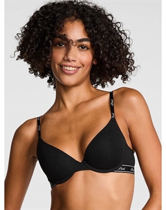 Носите везде бюстгальтер пуш-ап, logo cotton black Pink wear everywhere