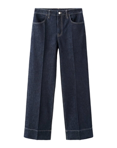 Джинсы с широкими штанинами AYLIN, темно-синий Mango