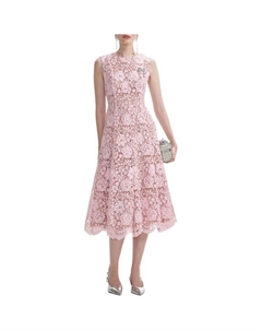 Женское платье без рукавов Self portrait розовое, розовый Self-portrait