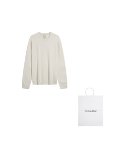 Джемпер унисекс, слоновая кость Calvin klein