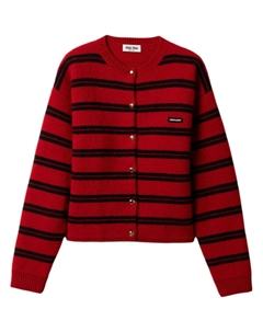 FW24 Свитер Женский, красный/черный Miu miu