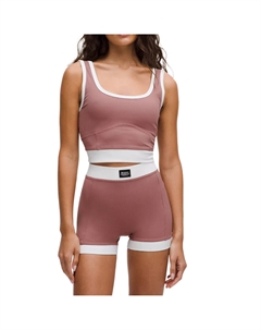 Женская майка без рукавов, коричневый/белый Lululemon