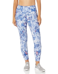 Женские леггинсы Performance с принтом и высокой талией, длина 7/8, Etching Bold Blue Calvin klein