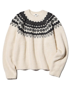 Свитер женский айвори, слоновая кость Uniqlo