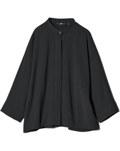 Женская черная рубашка Uniqlo
