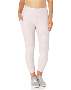 Женские леггинсы с принтом и высокой талией, длина 7/8, Script Logo Secret Calvin klein