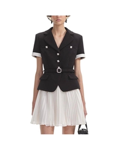 V-образный миди-платье, белый Self-portrait