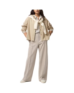 Женские повседневные брюки бежевого цвета Uniqlo