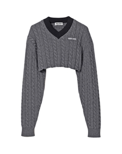 Свитер Women's Gray Blue Miu miu