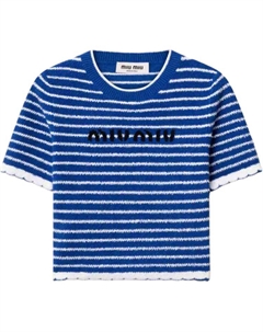 Топ женский синий Miu miu