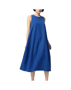 Женское платье без рукавов морской синий Uniqlo