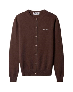 Кашемировый свитер Women's Cocoa Brown, коричневый Miu miu