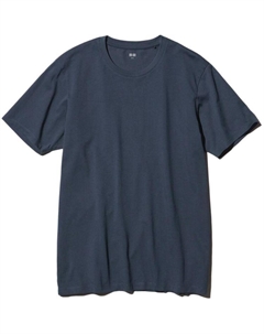 Футболка унисекс темно-синяя Uniqlo