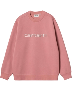 Свитшот с вышитым логотипом, розовый Carhartt wip
