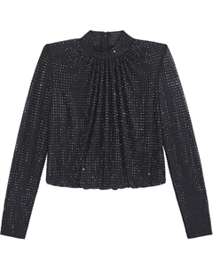 Женская классическая футболка Self portrait, черный Self-portrait