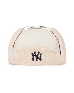 Детские полиэстеровые шапки-ушанки, бежевый Mlb