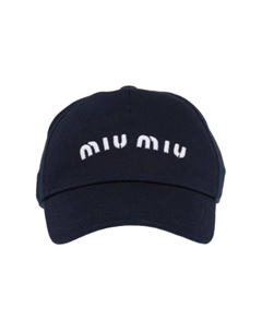 Тканевая бейсболка женская, синий Miu miu