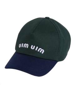 Бейсболка с вышитым логотипом, зеленый/синий Miu miu