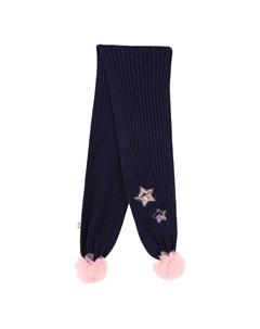 Синvq детскbq шарф для девочки из акрила, синий Billieblush