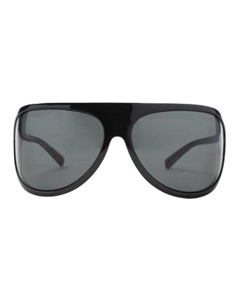 Солнцезащитные очки с геометрической оправой, черный Miu miu