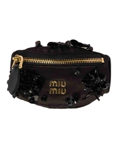 Сатиновый клатч мини women's black, Box(Set+Box) Miu miu
