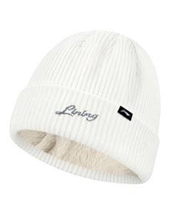 Акриловая шапка унисекс, белый Li-ning