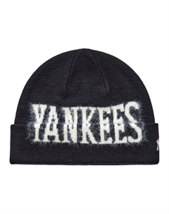 Акриловая шапка унисекс, черный Mlb