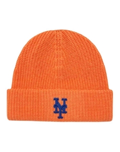 Полиэстеровые шапки-бини Unisex Orange, оранжевый Mlb