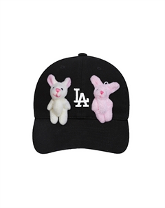 Хлопковая бейсболка унисекс, черный Mlb