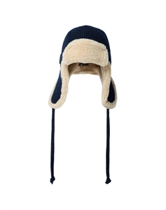 Шерстяная шапка-ушанка unisex blue, синий Miu miu