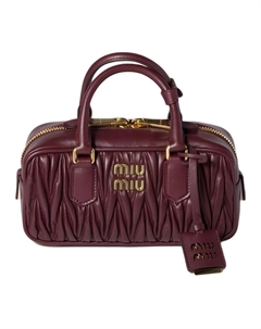 Сумка Arcadie Series Lambskin Regular женская бордовая, Set (Bag+Dust Bag) Miu miu