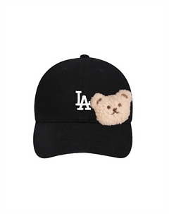 Хлопковая бейсболка унисекс, черный Mlb